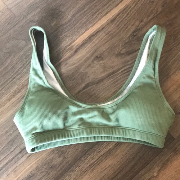 ZAFUL Olive Green Swim Top - Picture 1 of 2